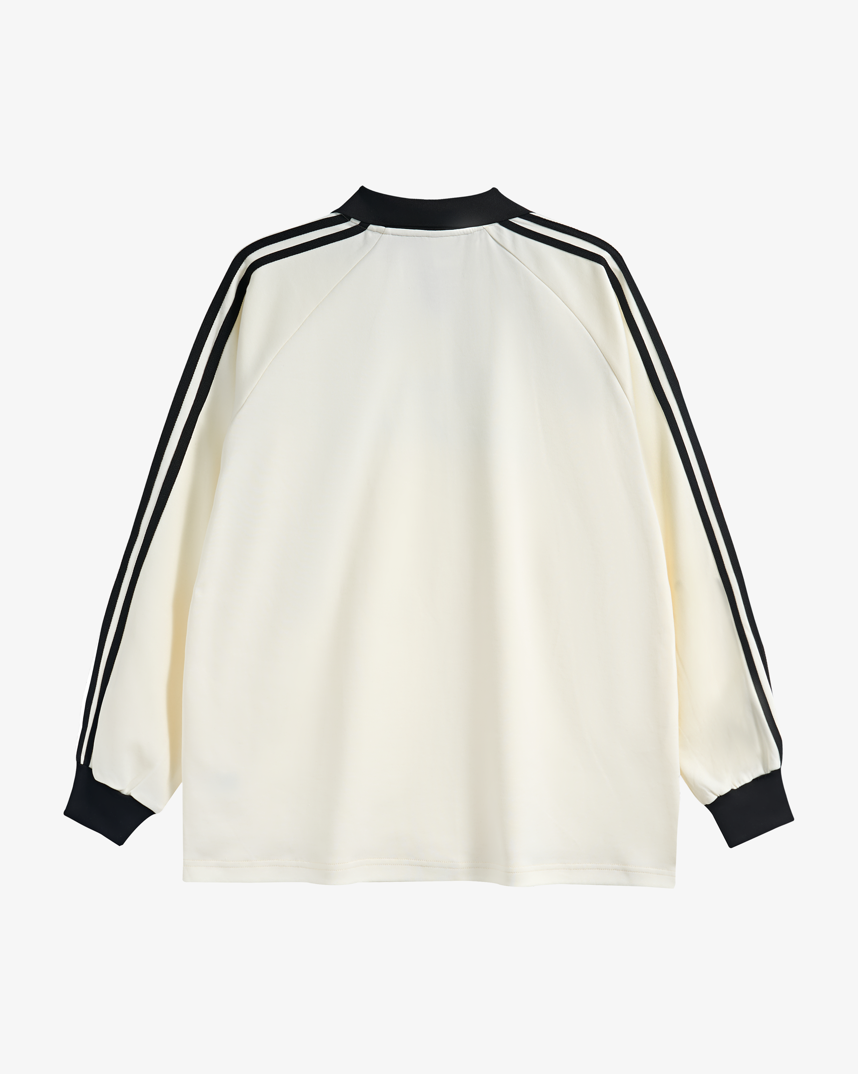 Long Sleeve Polo Tee Cream