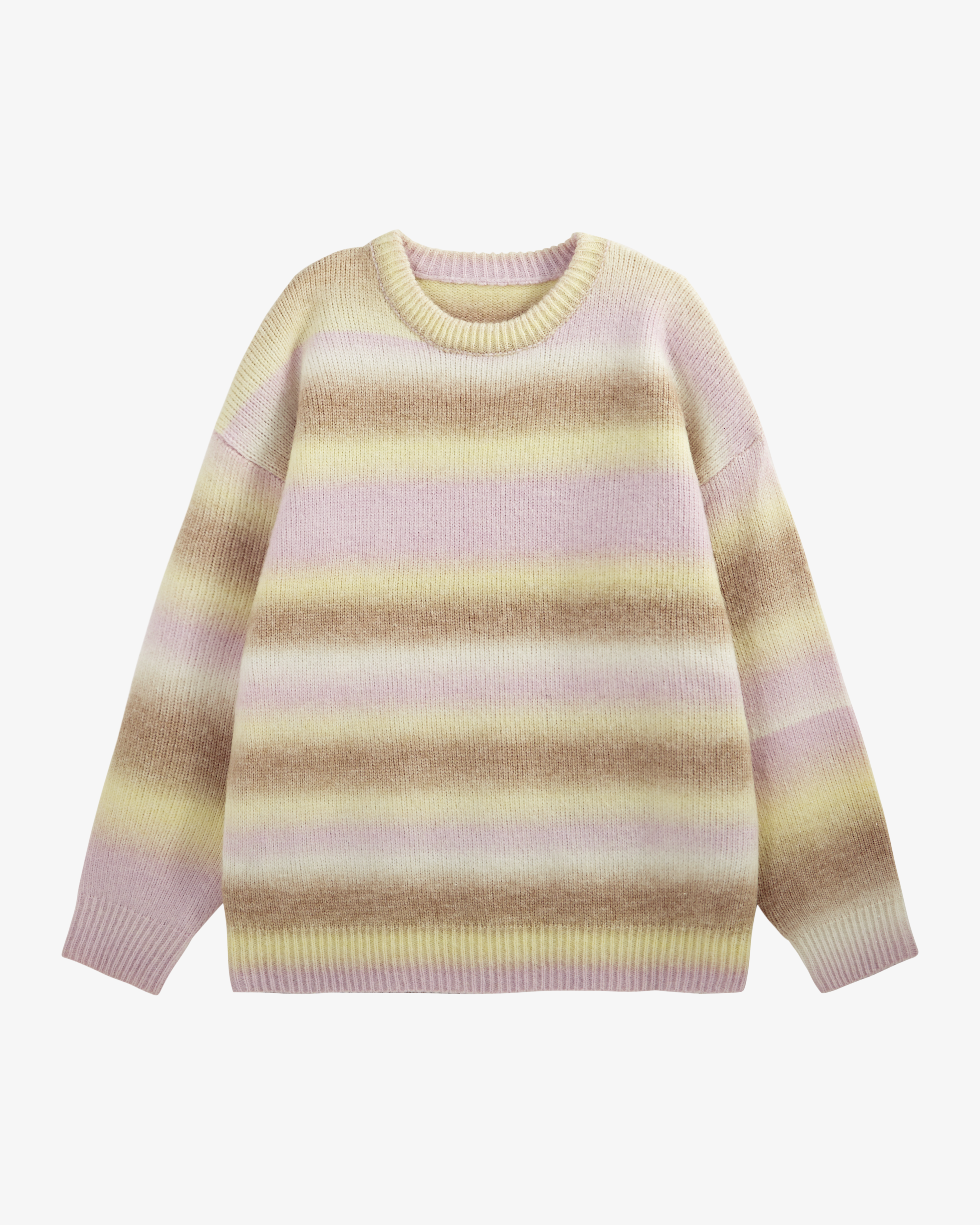 Gradient Cozy Knit Sweater Pink