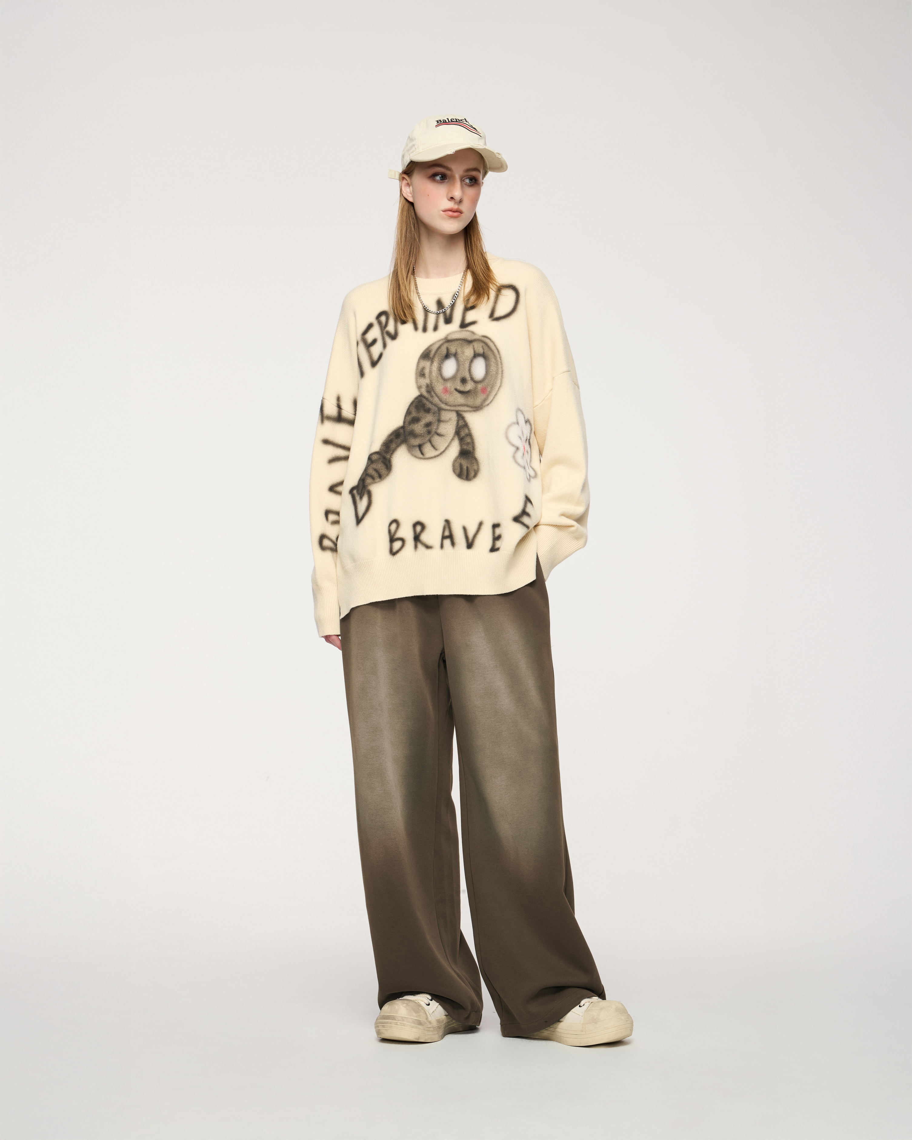 Washed Loose Fit Sweats Coffee