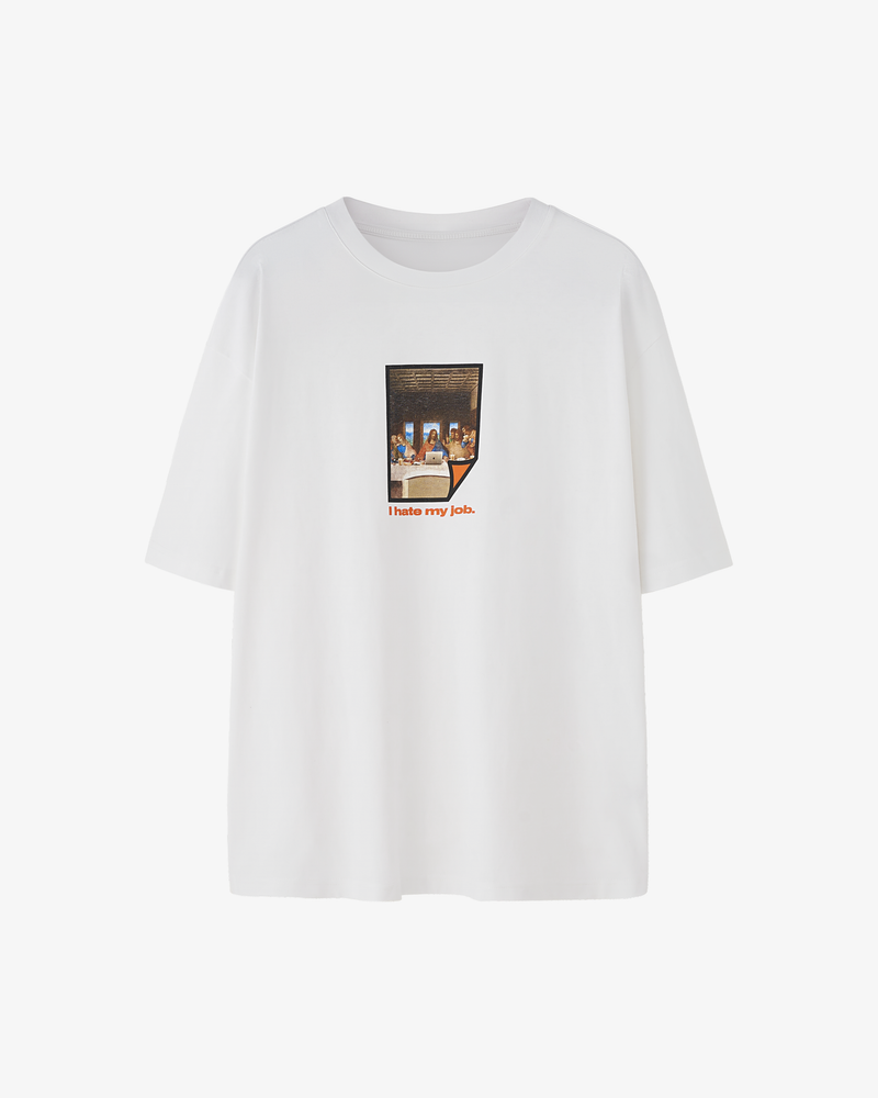 I hate my job White Tee