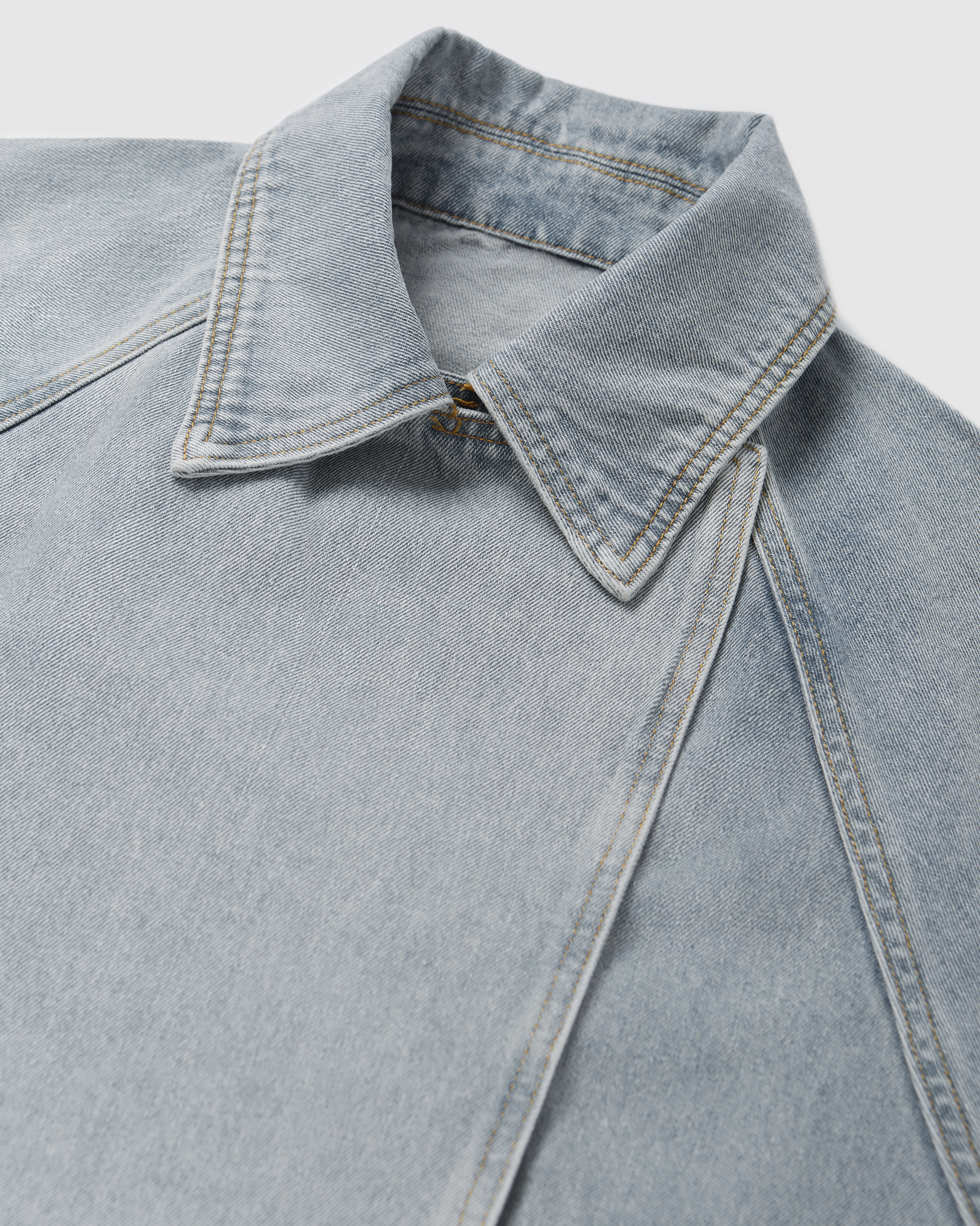 Wide Lapels Denim Jacket
