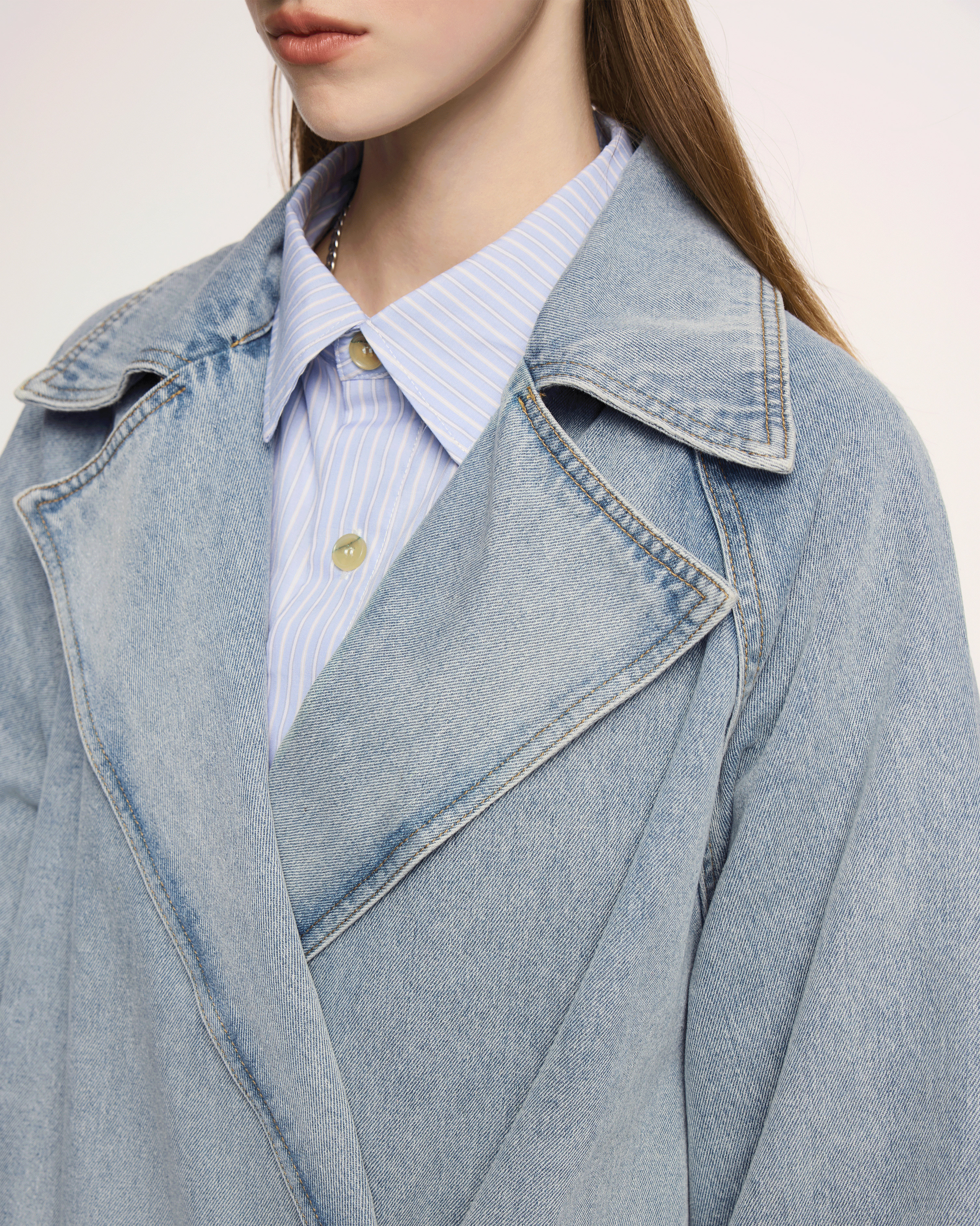 Wide Lapels Denim Jacket