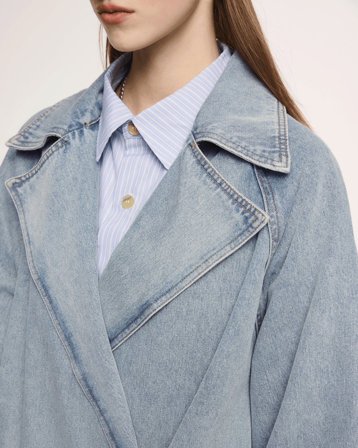 Wide Lapels Denim Jacket