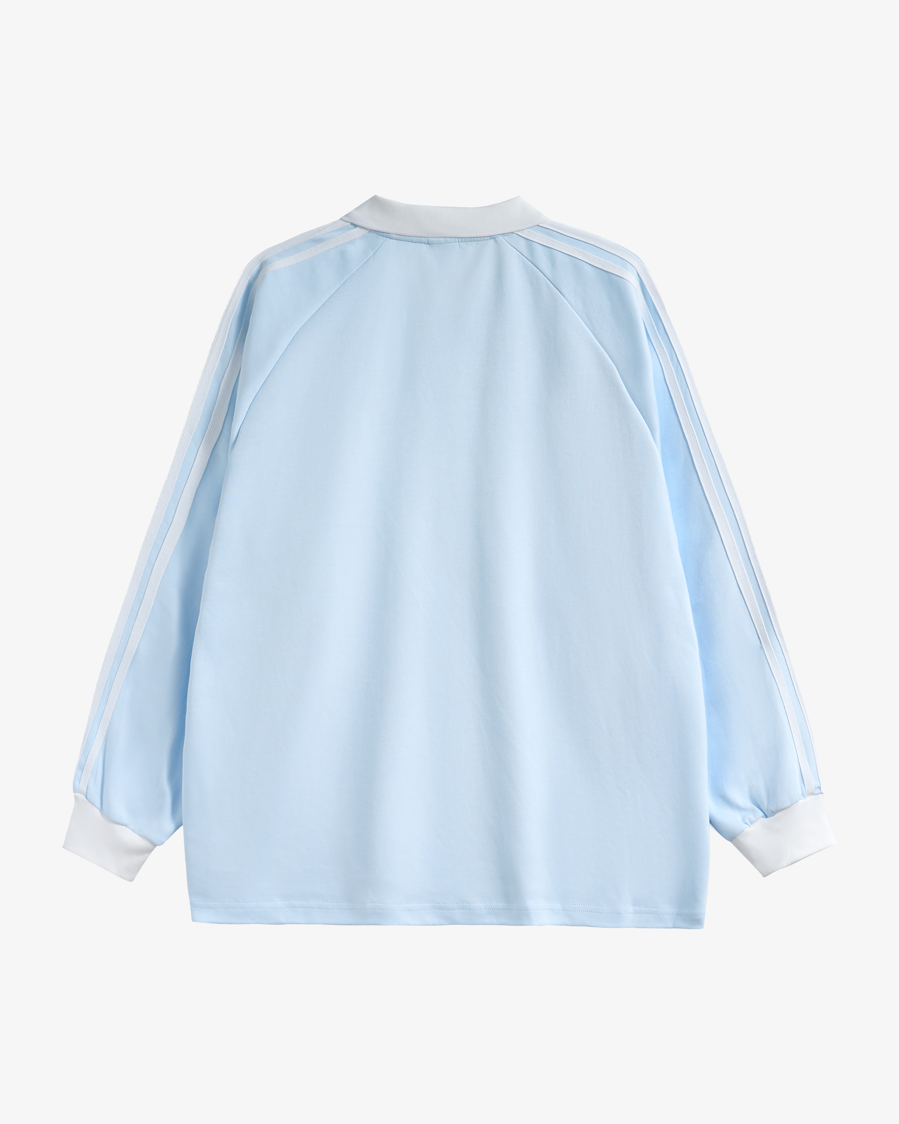 Long Sleeve Polo Tee Wild Blue
