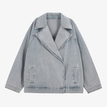 Wide Lapels Denim Jacket