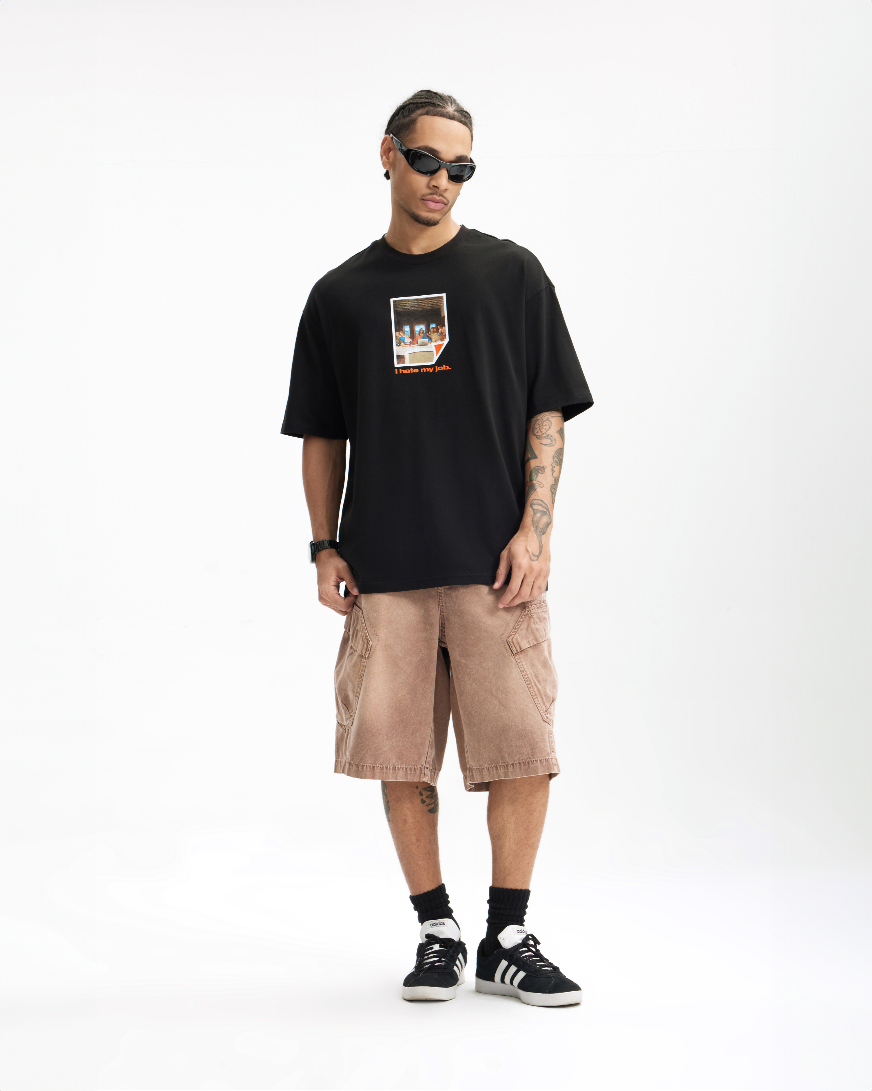 I hate my job Black Tee