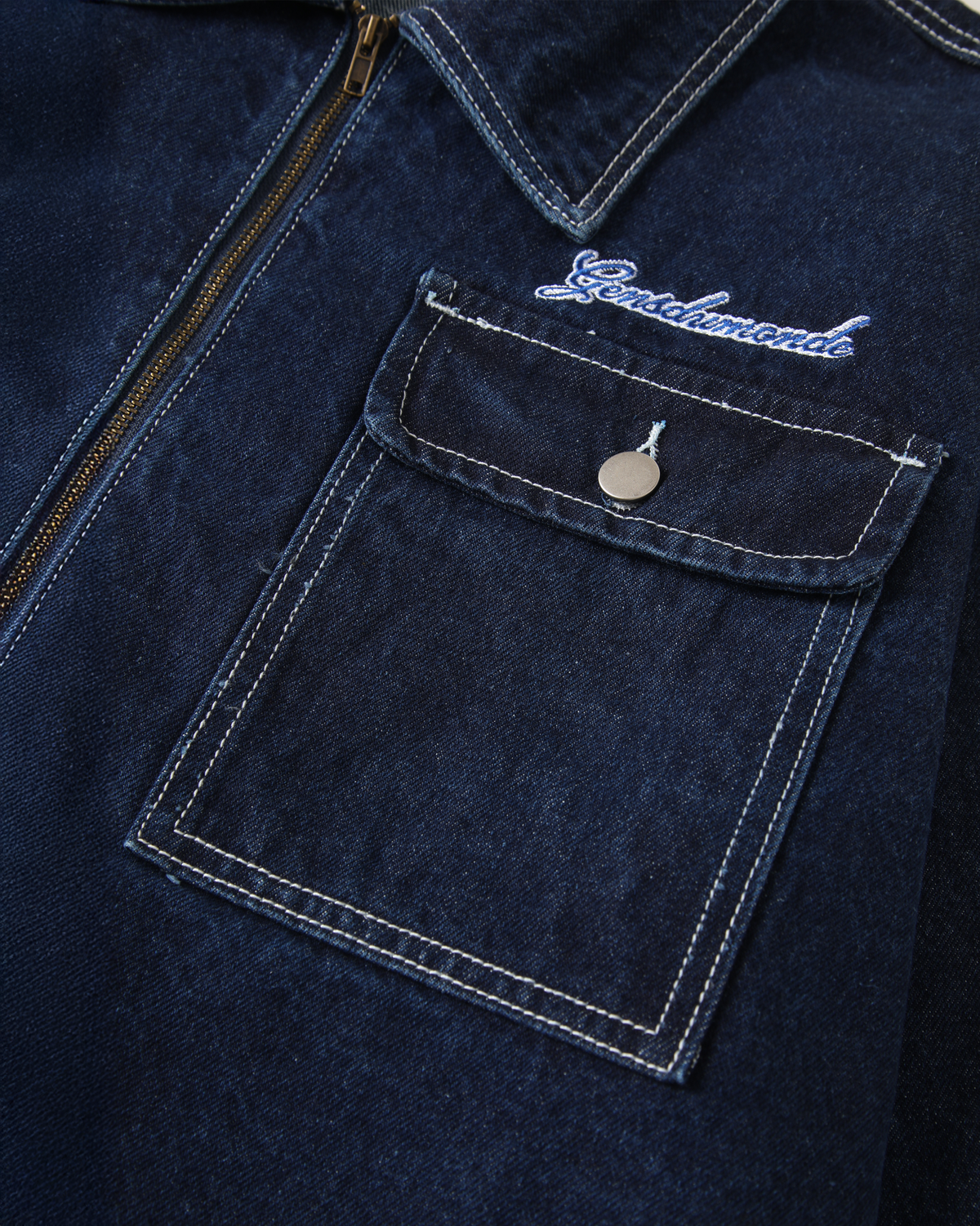 Blue Peackot Denim Jacket