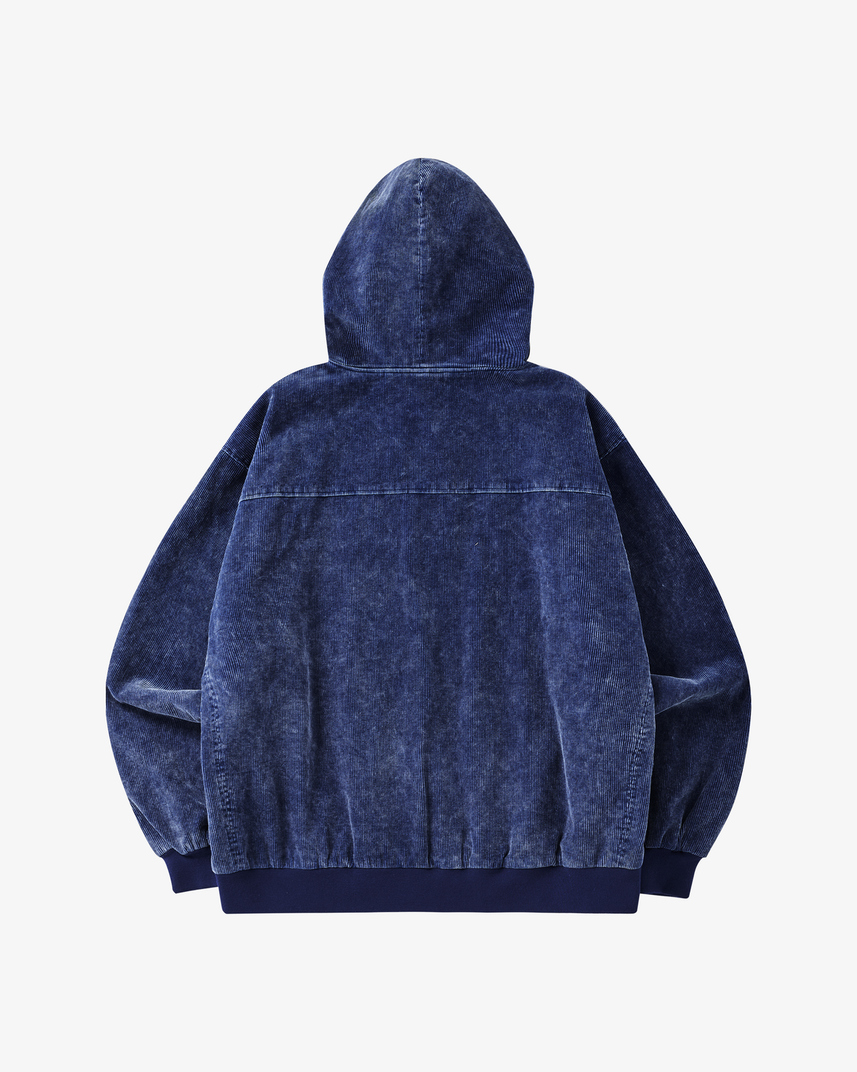 Dark Washed Blue Zip-up Hoodie