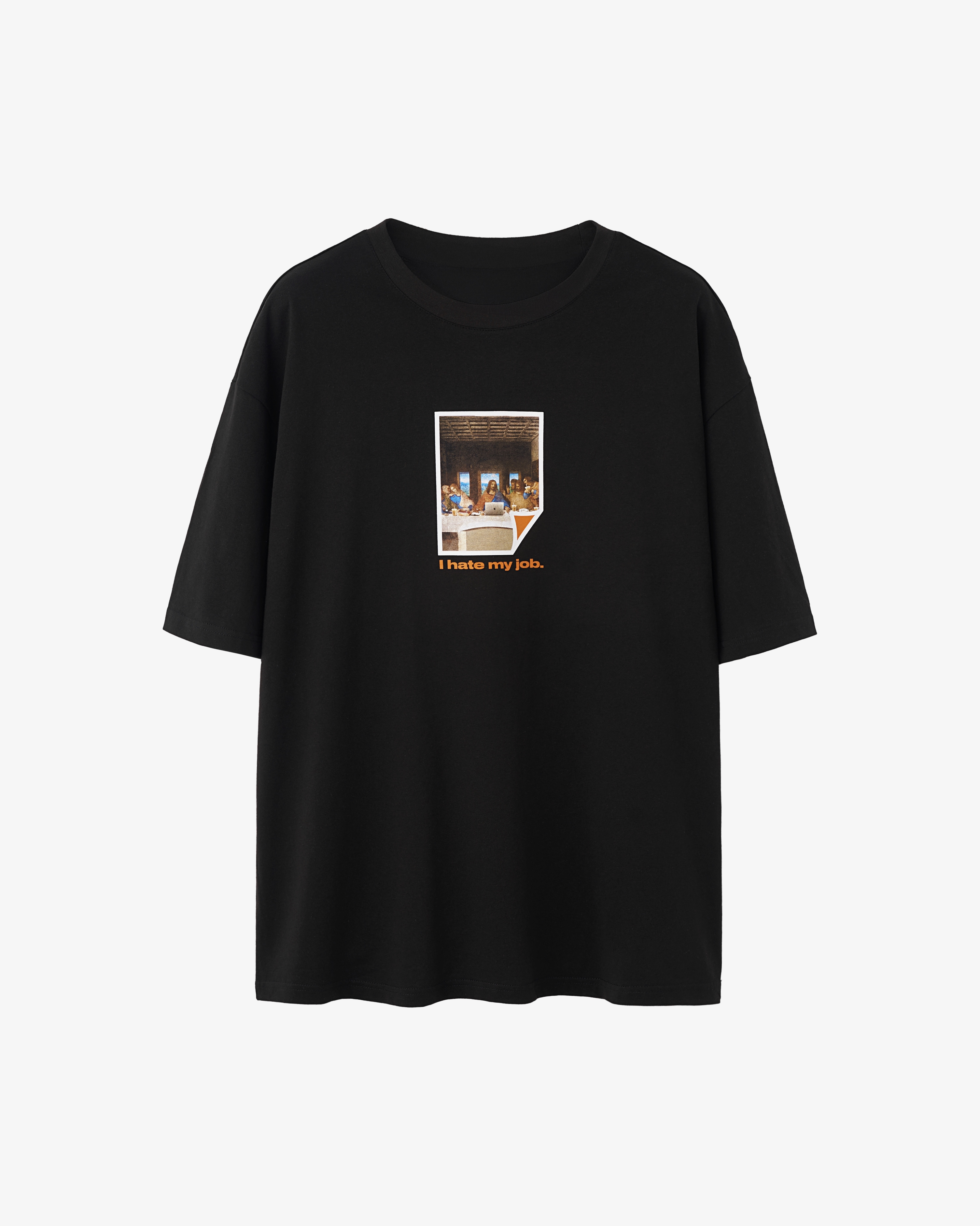 I hate my job Black Tee